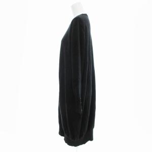 23区 ニットワンピース ロング ミモレ 長袖 袖ボタン 46 グレー /JS