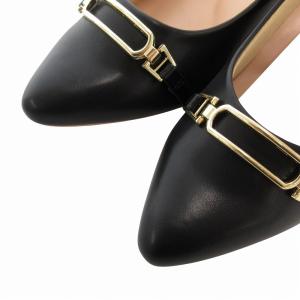 anySiS タグ付き ビット付きレディライク パンプス ピンヒール L 黒 ブラック /FF