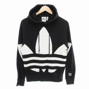 BIG TREFOIL HOODY パーカー フーディー プルオーバー ラグランスリーブ XS 黒 ブラック