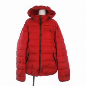COACH Lightweight Down Jacket ダウンジャケット ナイロン ロゴ 長袖 L 赤 レッド F78477 GY09