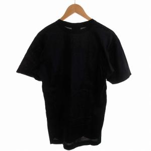 GUCCI ロゴプリントＴシャツ カットソー 半袖 S  紺 ネイビー GY09