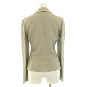 ARMANI COLLEZIONI アイボリーゴールド薄手ジャケット大きい