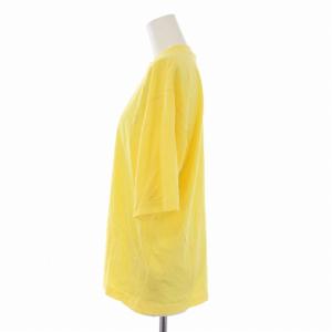 MARNI Tシャツ カットソー 半袖 クルーネック ロゴプリント 36 XS 黄 イエロー /BM GY09