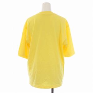 MARNI Tシャツ カットソー 半袖 クルーネック ロゴプリント 36 XS 黄 イエロー /BM GY09