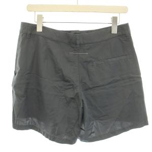 MM6 Maison Margiela ショートパンツ タック ジップフライ サテン 42 L チャコールグレー /BB GY09