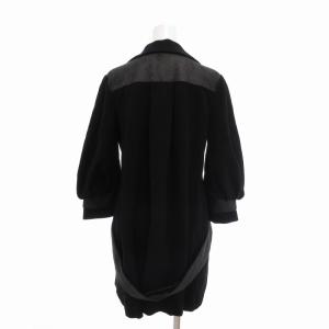FOXEY 切替ボリューム袖コート 40 ブラック