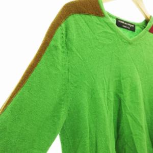 COMME des GARCONS HOMME PLUS セーター ニット Vネック グリーン マルチカラー
