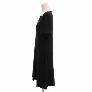 FOXEY スキッパーワンピース 42 ネイビー ホワイト