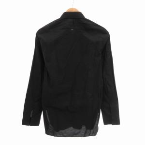 BALENCIAGA PARIS 切替 シャツ 長袖 カジュアル 38 M 黒 ブラック /TZ EC