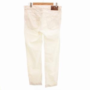 BRUNELLO CUCINELLI チノパン パンツ ロールアップ ボタンフライ 48 M 白 ホワイト
