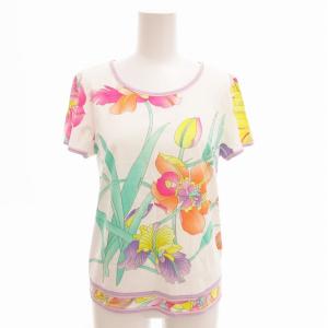 FASHION 花柄カットソー Tシャツ 半袖 38 M マルチカラー /TZ EC