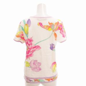 LEONARD FASHION 花柄カットソー Tシャツ 半袖 38 M マルチカラー /TZ EC