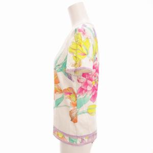 LEONARD FASHION 花柄カットソー Tシャツ 半袖 38 M マルチカラー /TZ EC
