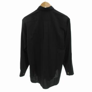 ISSEY MIYAKE MEN カジュアルシャツ 長袖 S 黒 ブラック /HO EC