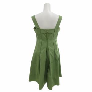 FOXEY NEW YORK 美品 フレアワンピース ロング丈 40 M 緑 グリーン 30335-NAOFO415T /HO EC