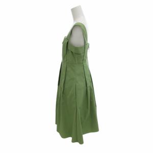 FOXEY NEW YORK 美品 フレアワンピース ロング丈 40 M 緑 グリーン 30335-NAOFO415T /HO EC