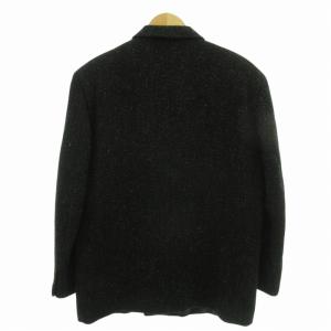 COMME des GARCONS HOMME ヴィンテージ テーラードジャケット ブレザー ダブル ツイード ウール M 黒 ブラック