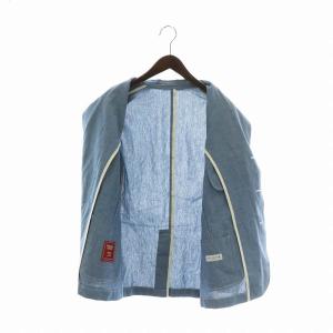 MACKINTOSH LONDON メンフィスコットンシャンブレージャケット テーラード シングル 3B センターベント 38 M 青 ブルー