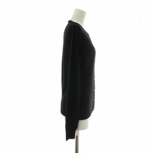 DOLCE&GABBANA カーディガン ウール 長袖 クルーネック 38 XS 黒 ブラック /XZ EC