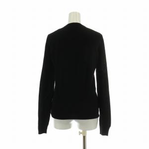 DOLCE&GABBANA カーディガン ウール 長袖 クルーネック 38 XS 黒 ブラック /XZ EC