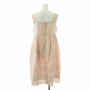 FOXEY LUXEMBOURG ワンピース リネン 40 ピンク