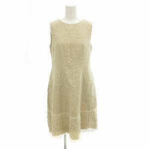 Linen Dress 38 ベージュ 40207