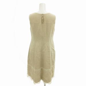 FOXEY Linen Dress 38 ベージュ 40207