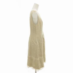 FOXEY Linen Dress 38 ベージュ 40207