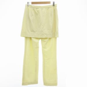 ISSEY MIYAKE フェテ FETE レイヤードパンツ スラックス ストレート ストレッチ サイドジップ ナイロン 4 L アイボリー