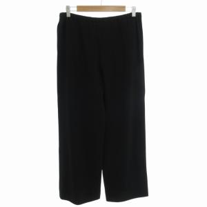 Max Mara 白タグ イージー パンツ スラックス ワイドストレート イタリア製 36 XS 黒 ブラック