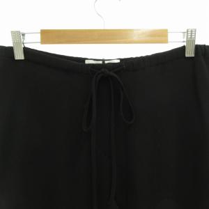 Max Mara 白タグ イージー パンツ スラックス ワイドストレート イタリア製 36 XS 黒 ブラック