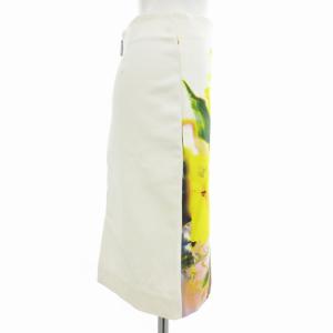 MSGM 美品 タイトスカート ストレッチ 花柄 ひざ丈 38 M マルチカラー