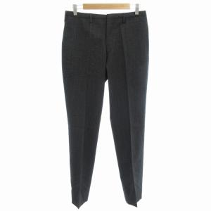 美品 パンツ スラックス テーパード センタープレス 46 M 紺 ネイビー /FF EC