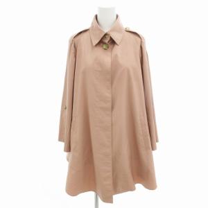 24 トレンチコート 薄手 ひざ丈 ピンク 2 M /FF EC