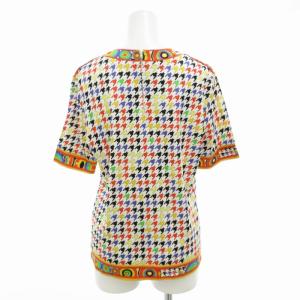 LEONARD ファッション FASHION ブラウス カットソー 半袖  プルオーバー バックジップ 総柄 M マルチカラー