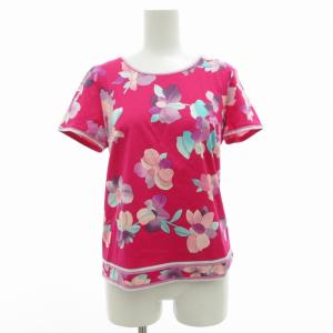 ファッション FASHION Tシャツ カットソー 半袖 プルオーバー ロゴ バックジップ 総柄 40