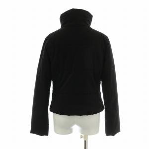 FOXEY NEW YORK 中綿ジャケット アウター ハイネック ジップアップ 40 M 黒 ブラック