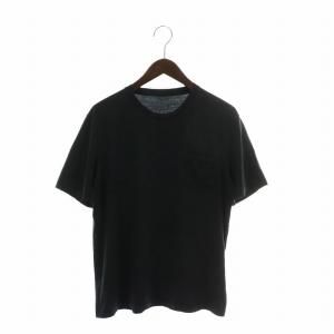 Tシャツ カットソー 半袖 クルーネック ロゴ M 黒 ブラック /XZ EC