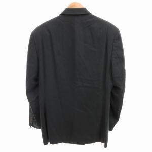 HUGO BOSS 美品 ヴィンテージ テーラードジャケット ブレザー 総裏 ダブル ドイツ製 4 S 深緑 グリーン