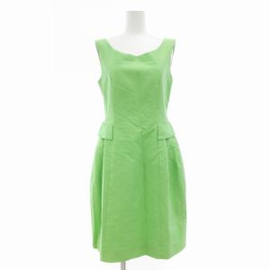 ワンピース ノースリーブ タック 40 グリーン