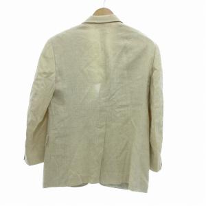 Brooks Brothers ヴィンテージ 紺タグ テーラードジャケット ブレザー リネン 麻 チェック柄 AB5 S アイボリー