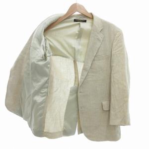 Brooks Brothers ヴィンテージ 紺タグ テーラードジャケット ブレザー リネン 麻 チェック柄 AB5 S アイボリー