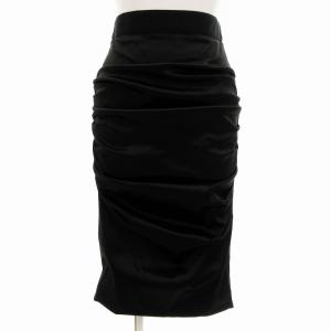 D&G DOLCE&GABBANA アルパカ&カシミヤブラウンスカートスーツ40
