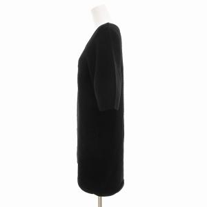 DSQUARED2 美品 ニット セーター チュニック 半袖 S 黒 ブラック /UO EC