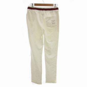 GUCCI 500 by GUCCI スウェットパンツ イージー シェリーライン ストレッチ S 白 ホワイト 267811