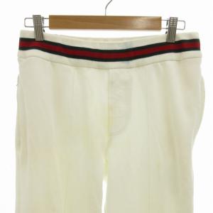 GUCCI 500 by GUCCI スウェットパンツ イージー シェリーライン ストレッチ S 白 ホワイト 267811