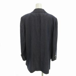 GIVENCHY GLAMOUR テーラードジャケット ブレザー オーバーサイズ ロゴワッペン 3B 銀釦 紺 ネイビー