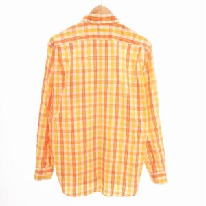 HERMES ボタンダウンシャツ 41 オレンジ