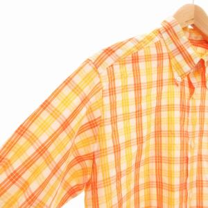 HERMES ボタンダウンシャツ 41 オレンジ