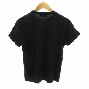 Maison Kitsuné Tシャツ カットソー ロゴ 刺繍 キツネ 半袖 XS 黒 ブラック /HO EC